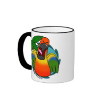 Squawking Sun Conure Mug