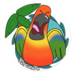 Squawking Sun Conure Stickers