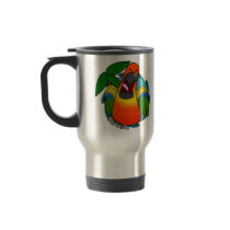 Squawking Sun Conure Travel Mug