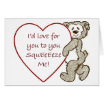 Squeeze Me Bear Note Card