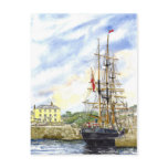 'Squeezing Through' Postcard
