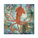squid refrigerator magnet
