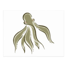 Squid Squids Octopus Octopi Octopuses Ocean Animal Postcards