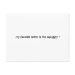 squiggly postcards
