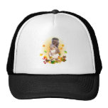 Squirrel and Fall Leaves Mesh Hats