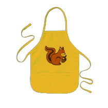 Squirrel baby apron