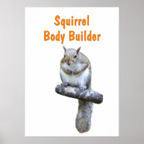 Squirrel Body Builder Print