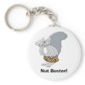 Squirrel Character  Mr. Nutz, Nut Buster! keychains