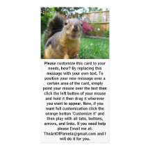 Squirrel Closeup Customized Photo Card