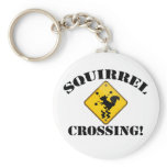 Squirrel Crossing Key Chain