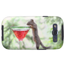 Squirrel Drinking a Cocktail Samsung Galaxy S3 Covers