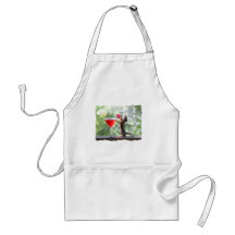 Squirrel Drinking Tropical Drink Aprons