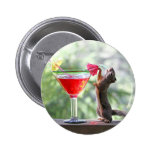 Squirrel Drinking Tropical Drink Buttons