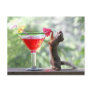 Squirrel Drinking Tropical Drink Post Cards