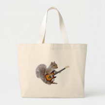Squirrel Guitar Canvas Bag