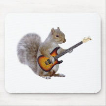 Squirrel Guitar Mouse Mats