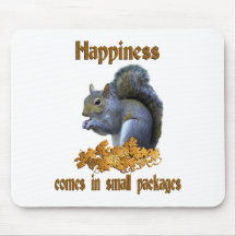 Squirrel Happiness Mouse Pads