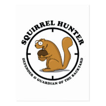 Squirrel Hunter Postcards