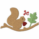 Squirrel Play embroidered shirts