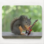 Squirrel Playing Electric Guitar Mousepad