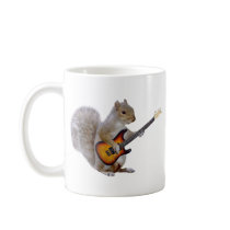 Squirrel Playing Guitar Coffee Mug