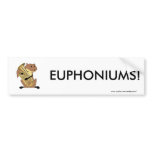 Squirrel Playing the Euphonium bumper stickers