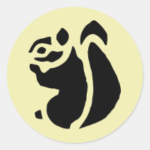 Squirrel Rodent Round Stickers
