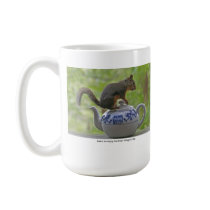 Squirrel Sitting on a Teapot Mug