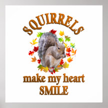 SQUIRREL SMILES POSTERS