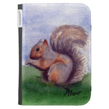 Squirrel Study Kindle Folio Case