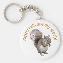 Squirrels are my World Key Chains
