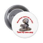 Squirrels at Play Pinback Buttons
