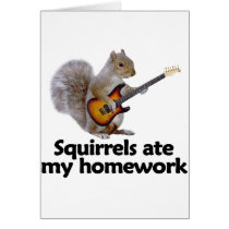 Squirrels ate my homework