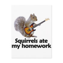 Squirrels ate my homework