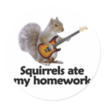 Squirrels ate my homework