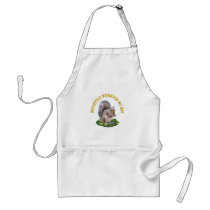 Squirrels Brighten My Day Apron