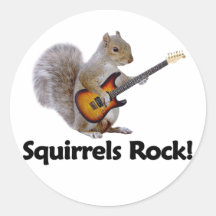 Squirrels Rock! Stickers