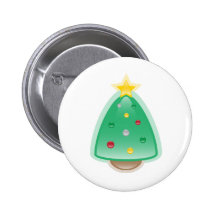 Squishies Christmas Squee Tree Button