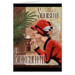 Squisito Cioccolato Italian Chocolate Woman in Red cards