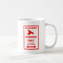 SR-71 Blackbird Parking Only Sign mugs