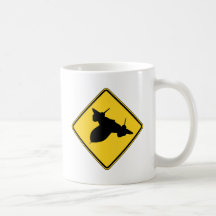 SR-71 Blackbird Sign Coffee Mugs