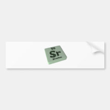 Sr Strontium Bumper Sticker