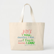SRF Teacher Quote Tote - Your Initials ! Bag