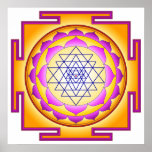 Sri Chakra Goddess Shri Lalitha Tripura Sundari Posters