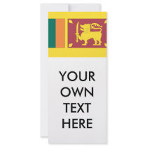 Sri Lanka Flag Full Color Rack Card