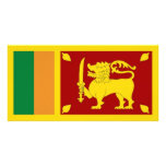 Sri Lanka National Flag photo cards