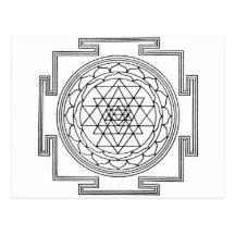 Sri Yantra Mandala Postcard
