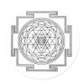 Sri Yantra Mandala Round Stickers