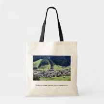 Srubairal village, Neustift, Tyrol, Austria in Eur Tote Bags