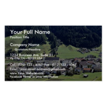 Srubairal village, Neustift, Tyrol, Austria in Eur Business Card
